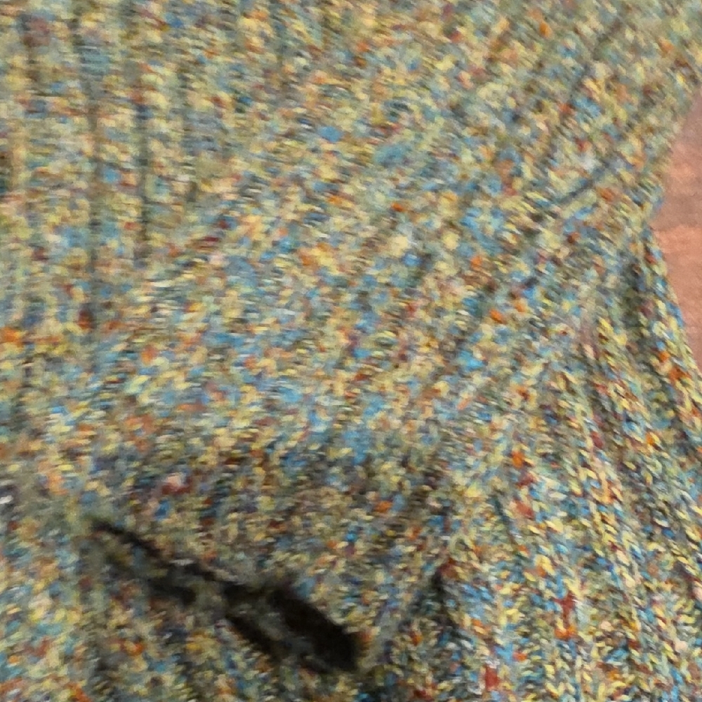 Coldwater Creek Multicolor Ribbed Turtleneck Sweater - Green Tone - Picture 4 of 6